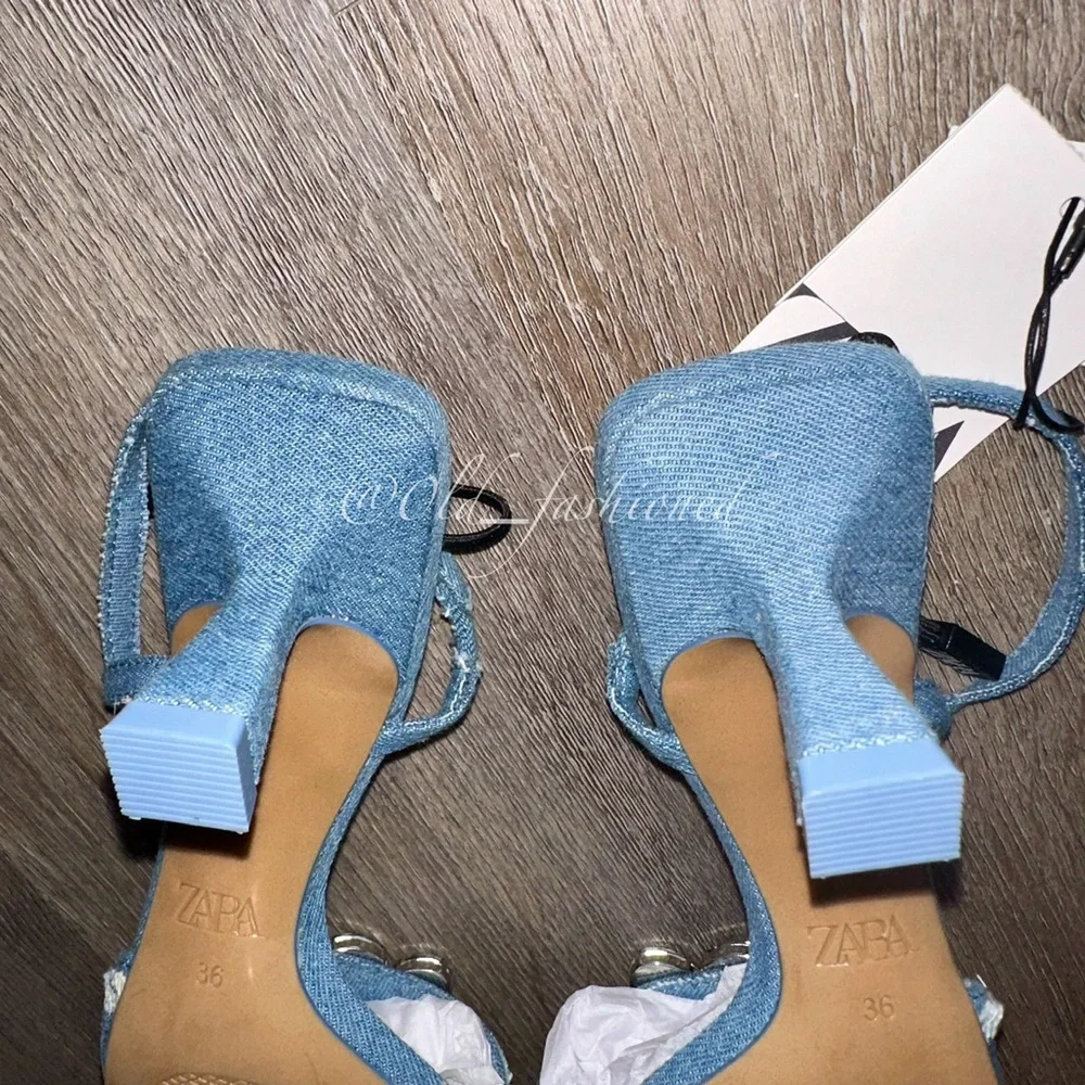ZARA Denim Slingbacks - Price Firm - Picture 11 of 12